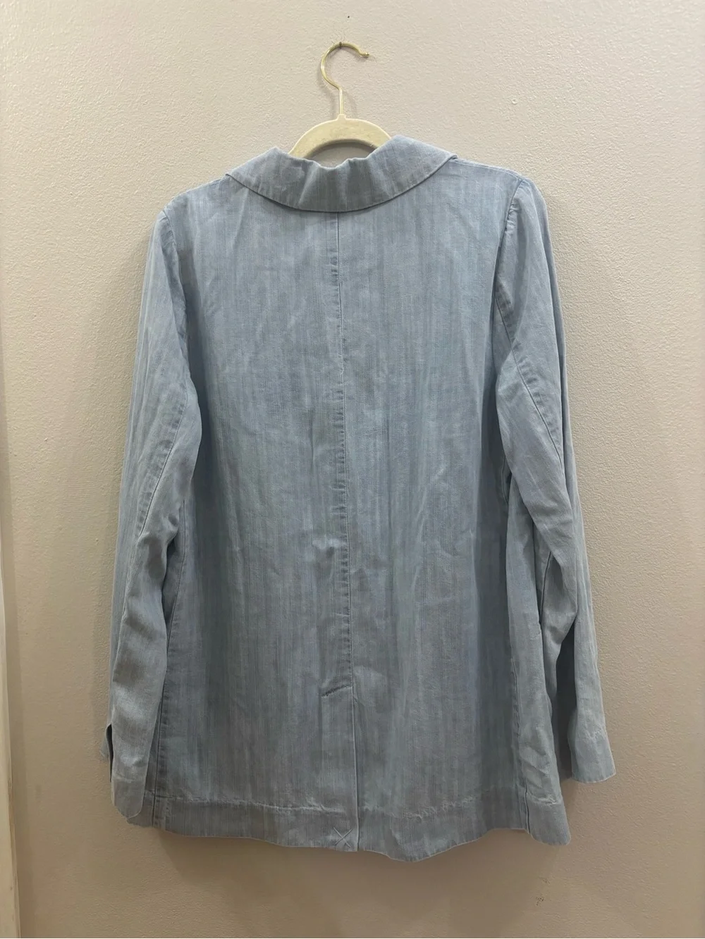Versona Light Blue Denim-Style Women's Blazer